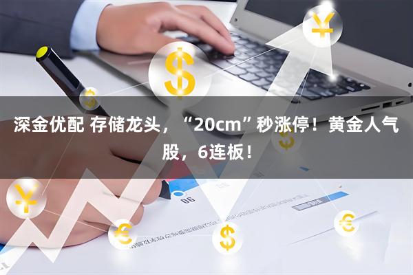 深金优配 存储龙头，“20cm”秒涨停！黄金人气股，6连板！